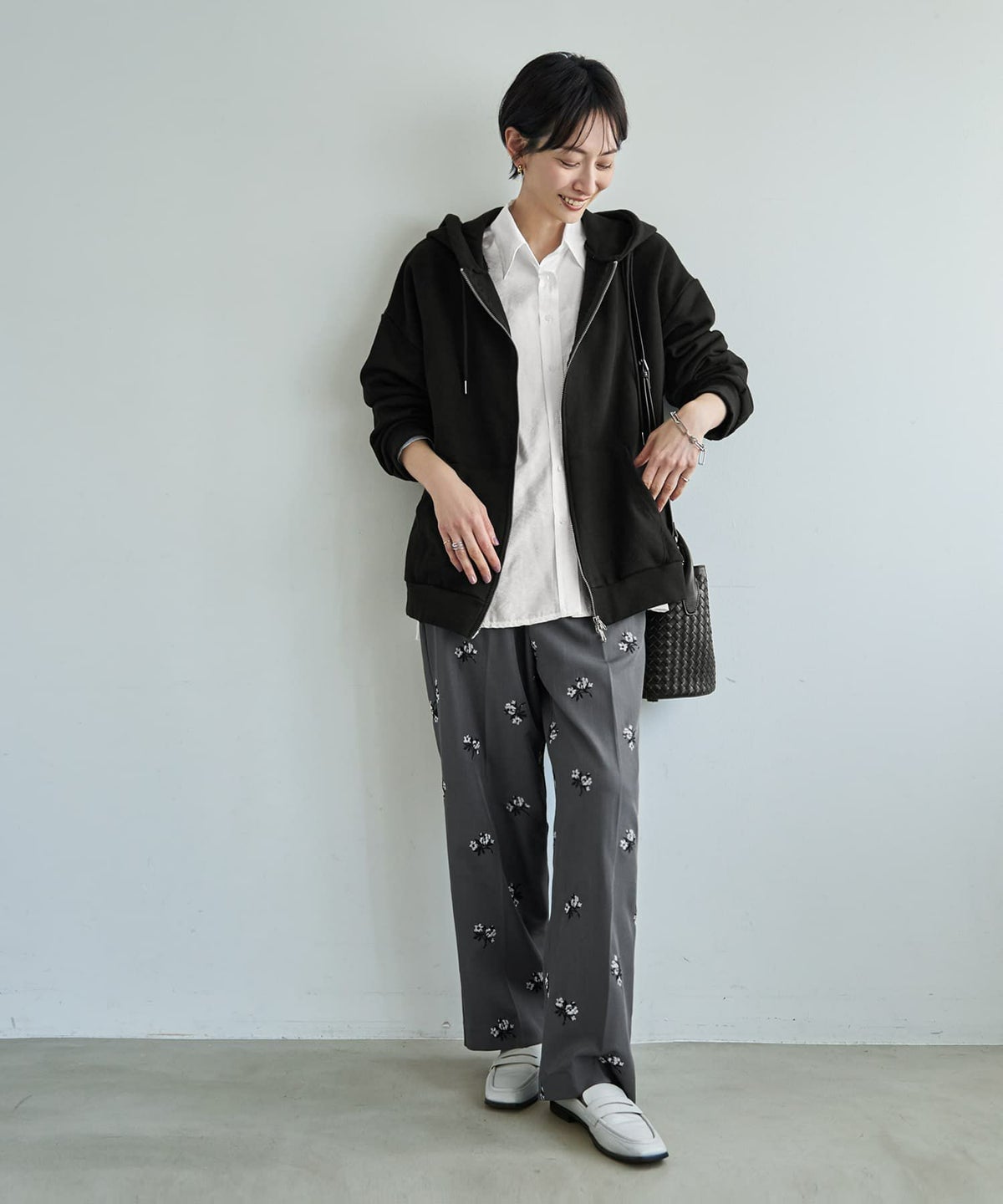 着用イメージ 167cm ブラック