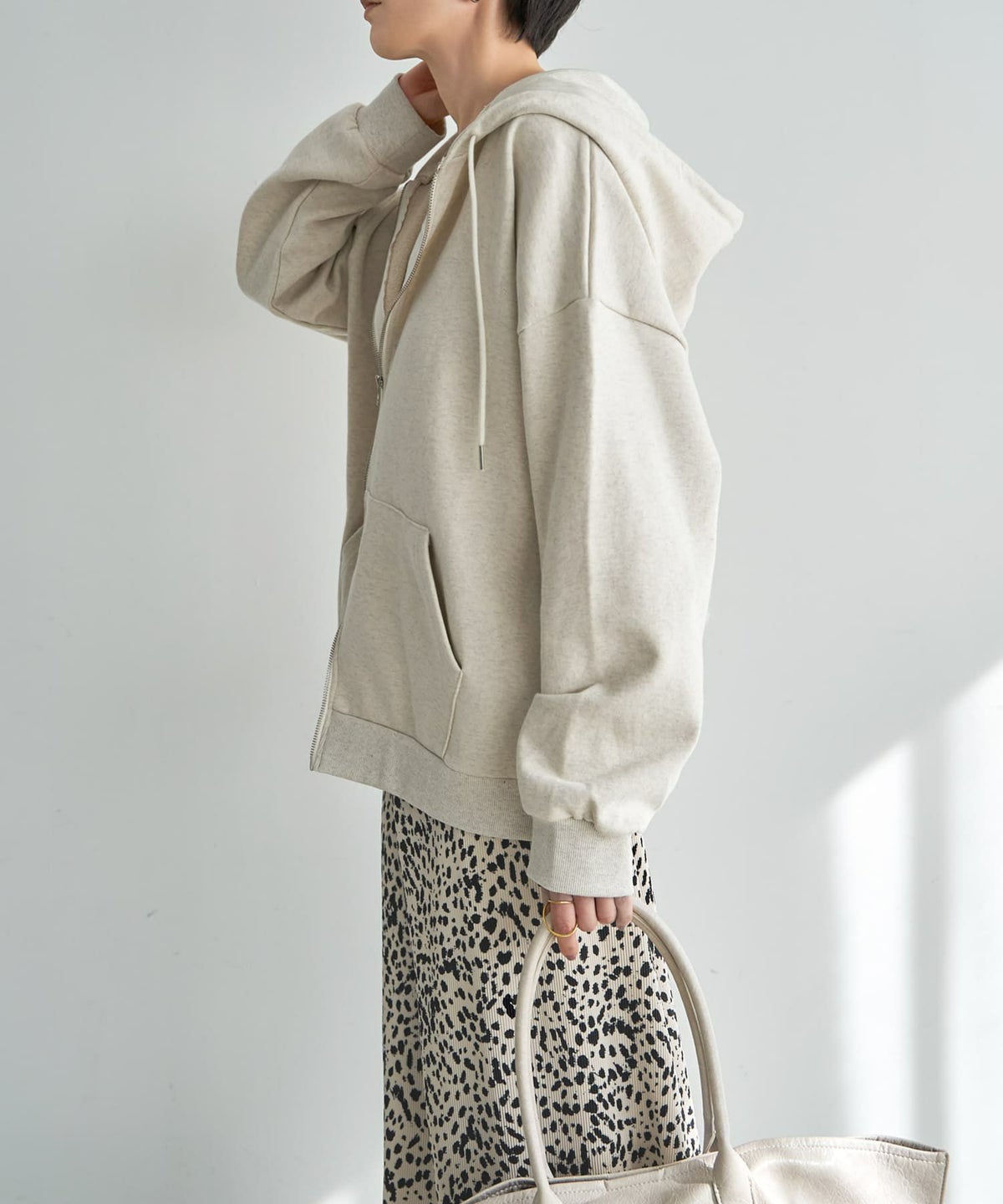 着用イメージ 167cm オートミール