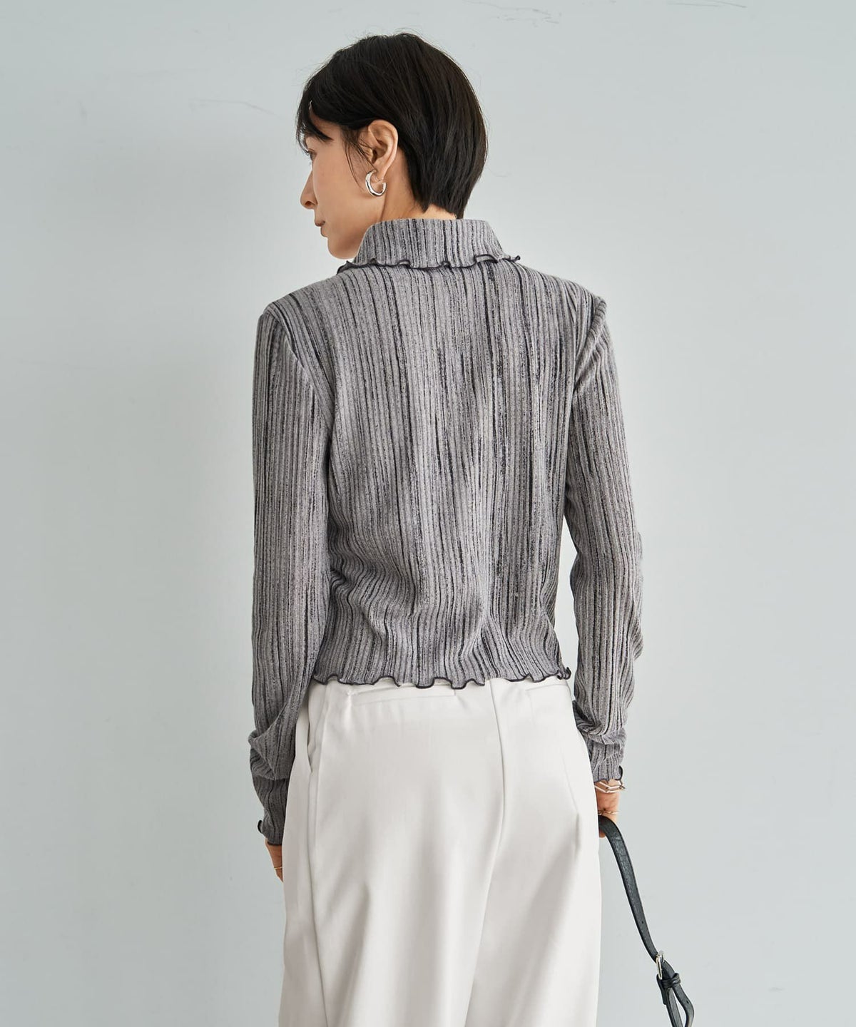 着用イメージ 167cm グレー