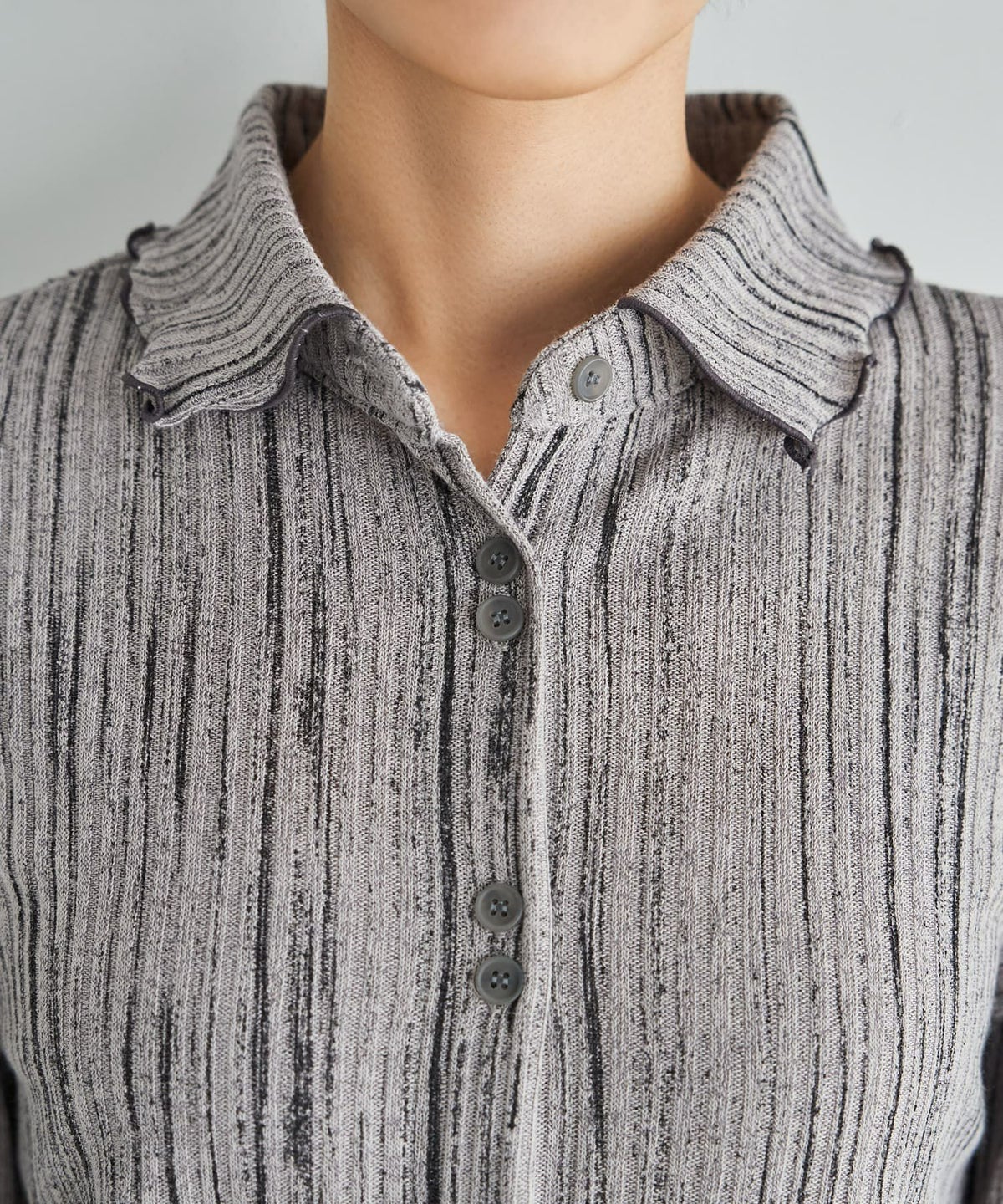 着用イメージ 167cm グレー