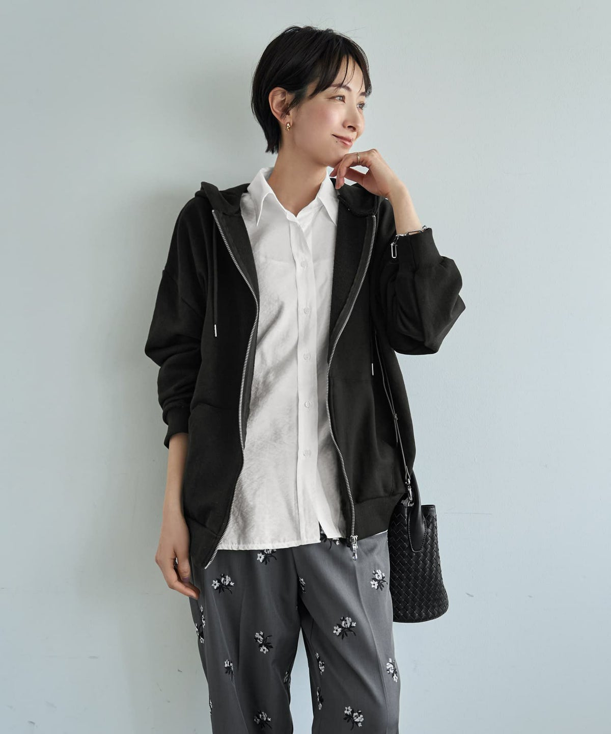 着用イメージ 167cm ホワイト