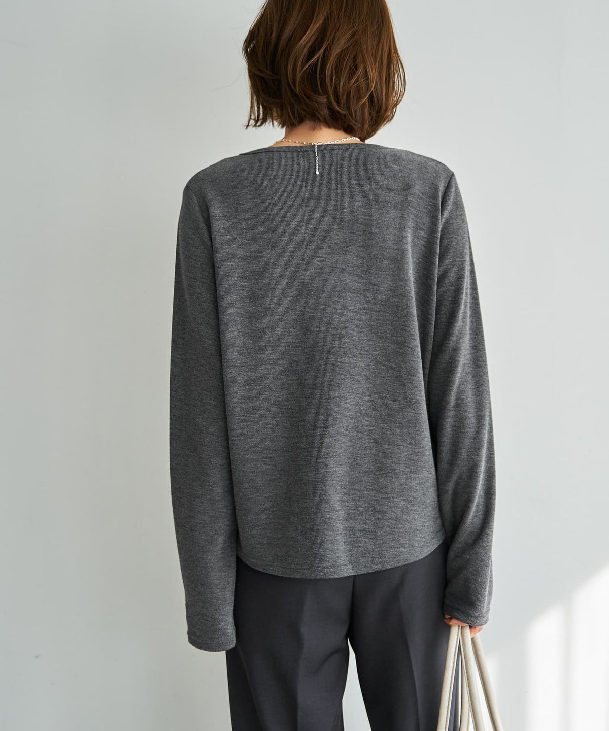 着用イメージ 167cm チャコール