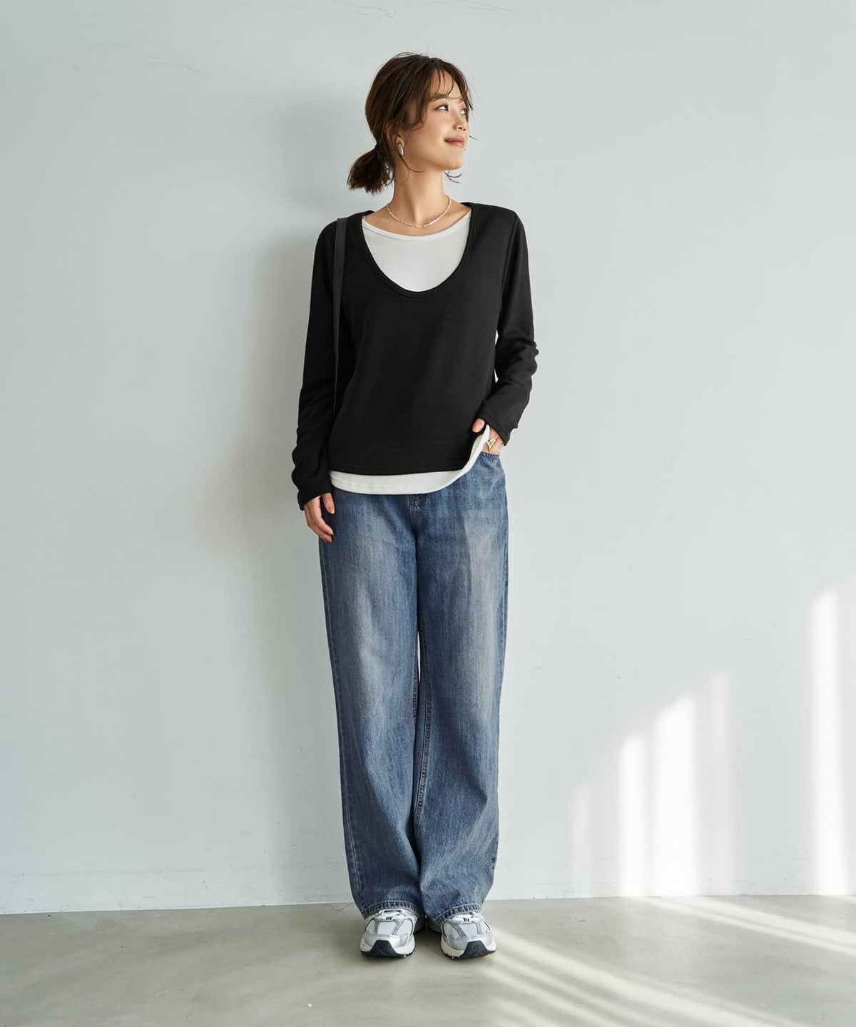 着用イメージ 167cm ブラック