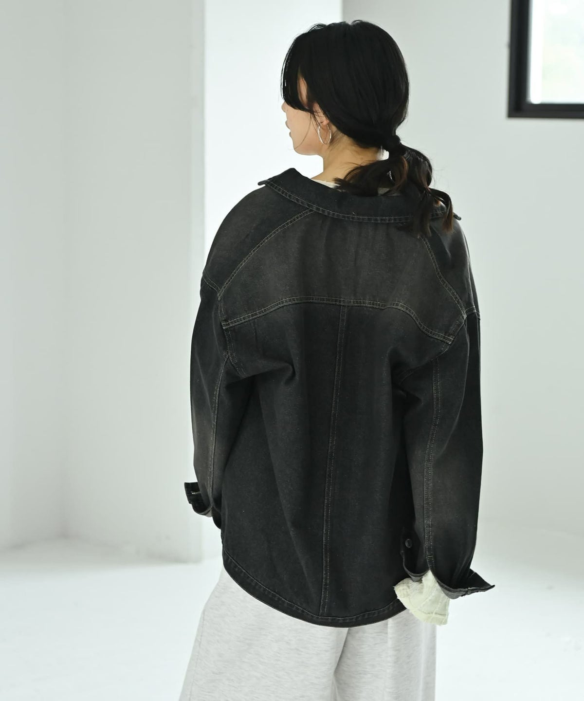 着用イメージ 167cm ブラック