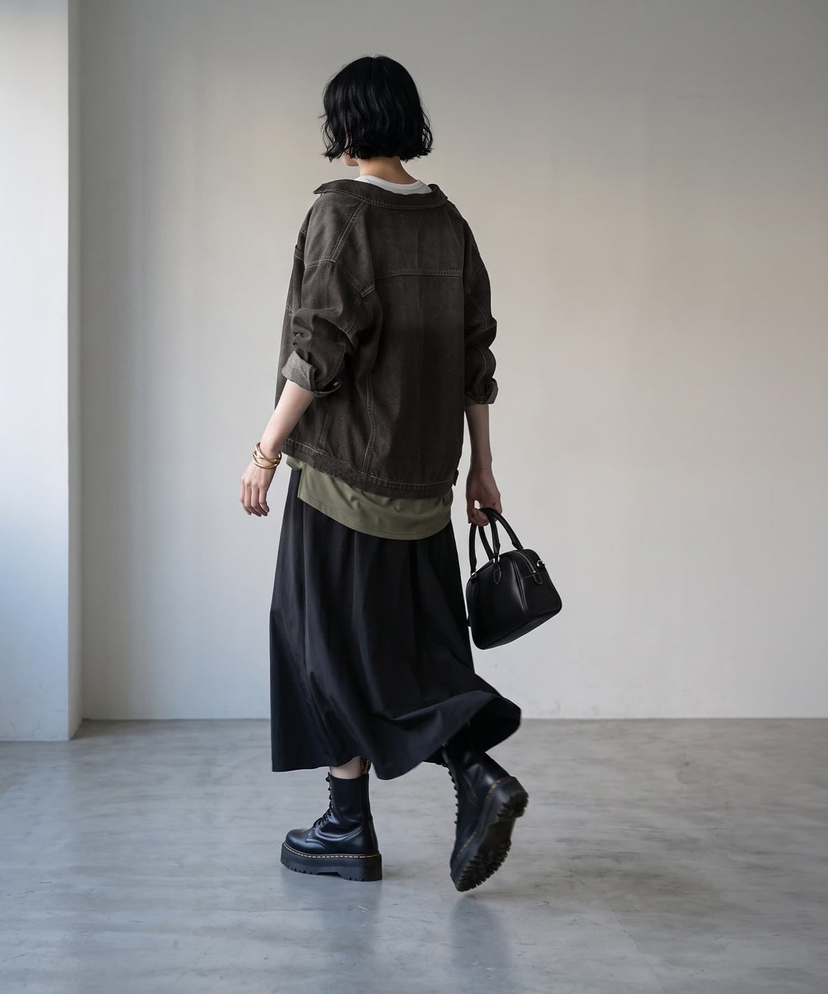 着用イメージ 170cm ブラック