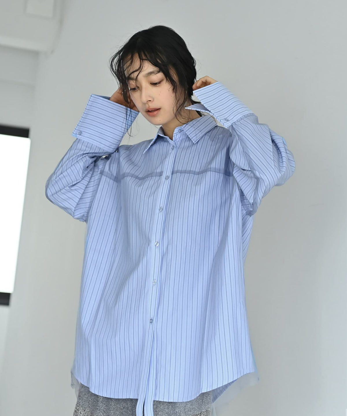 ブルー×ストライプ