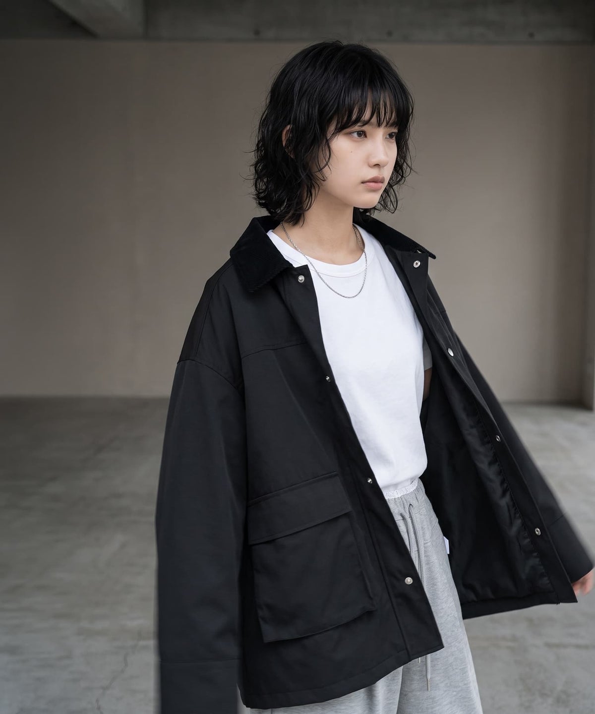 着用イメージ 170cm ブラック