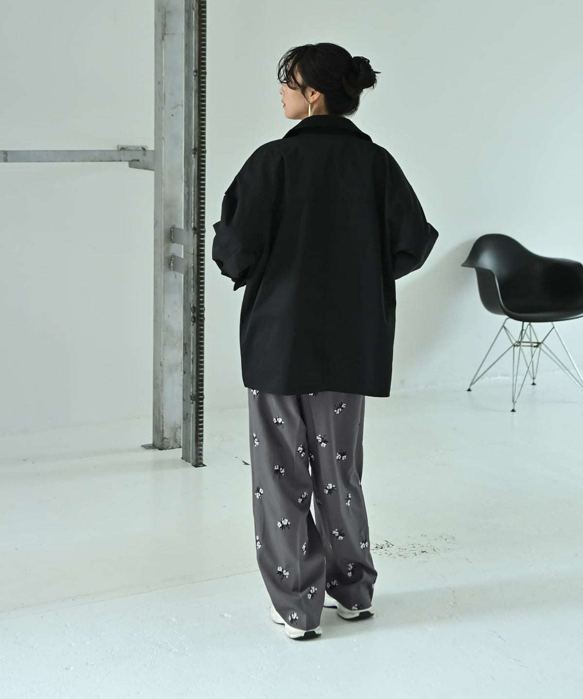 着用イメージ 167cm ブラック