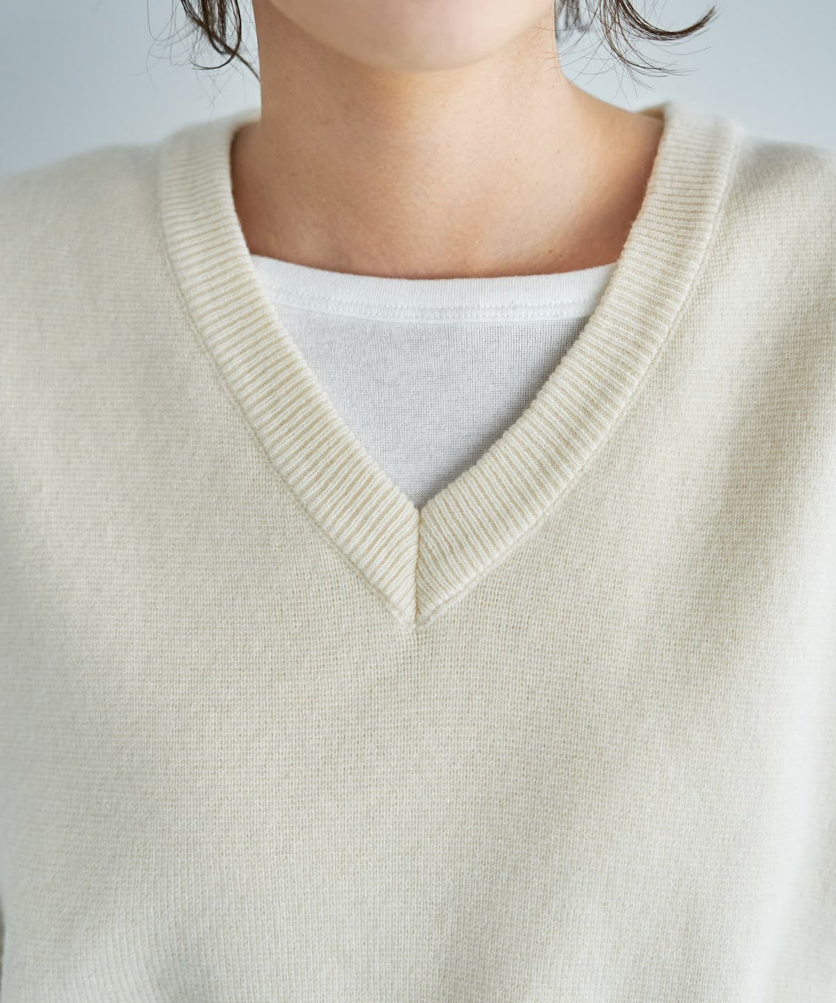 着用イメージ 167cm クリーム