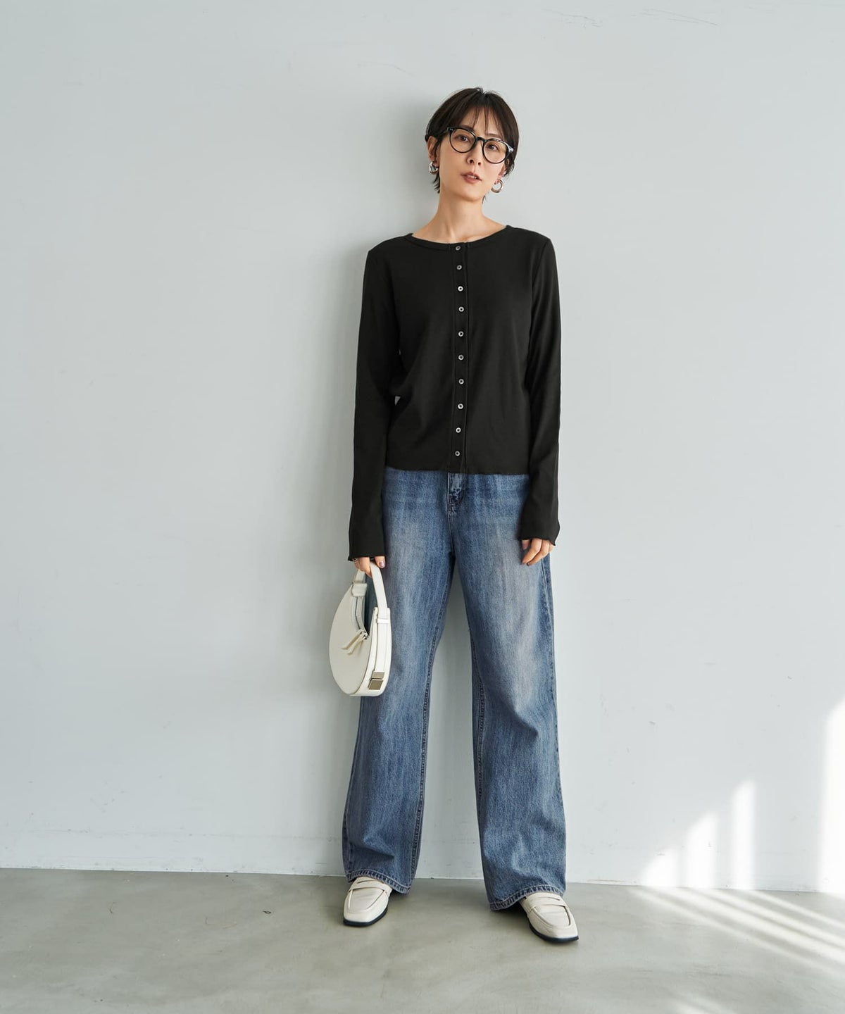 着用イメージ 167cm ブラック