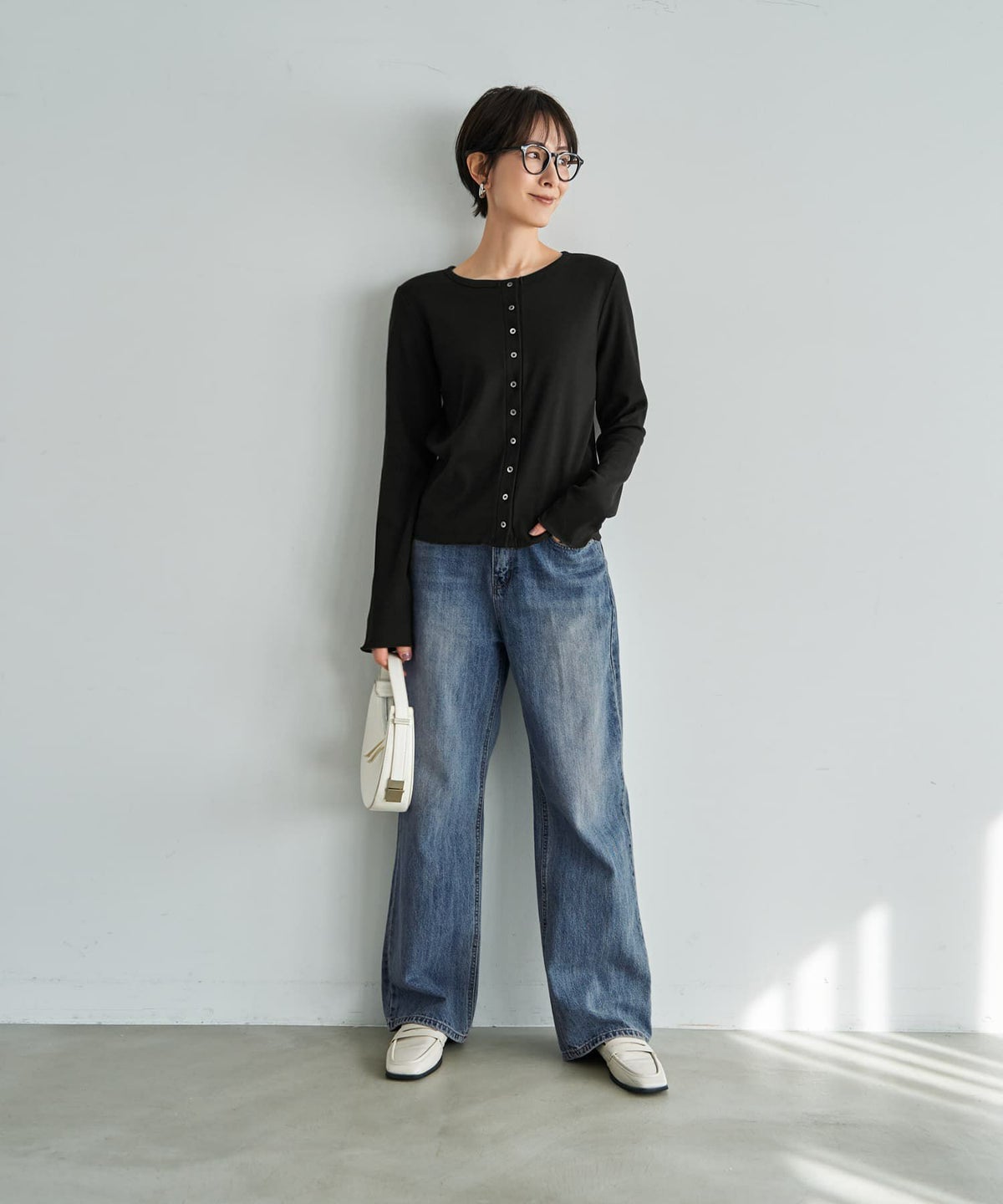 着用イメージ 167cm ブラック