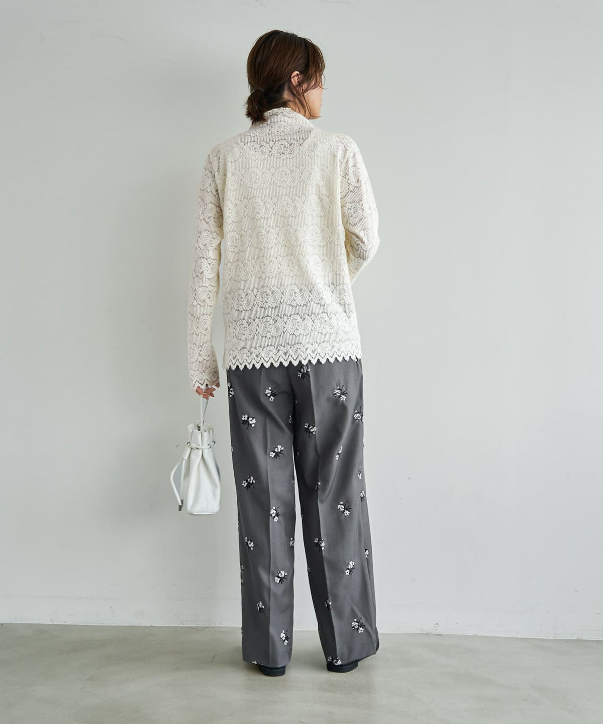 着用イメージ 167cm オフホワイト