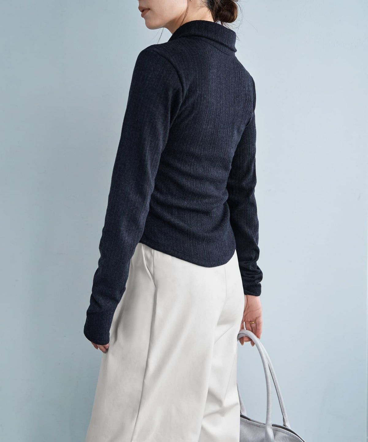 着用イメージ 166cm ネイビー