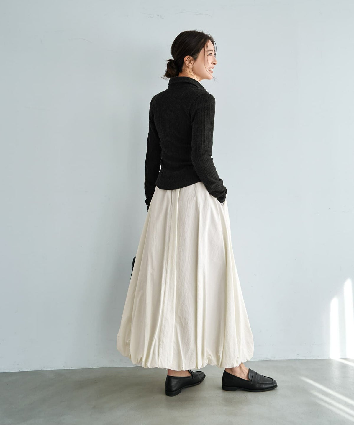 着用イメージ 166cm ブラック