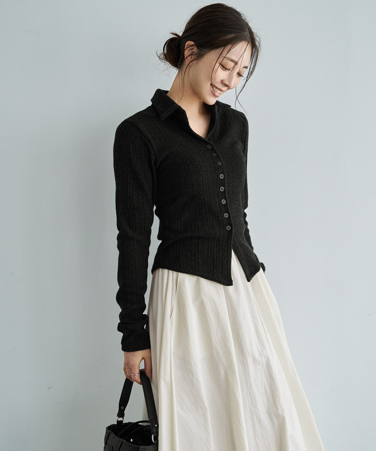 着用イメージ 166cm ブラック