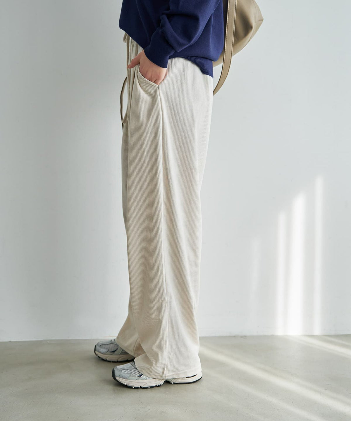 着用イメージ 167cm エクリュ