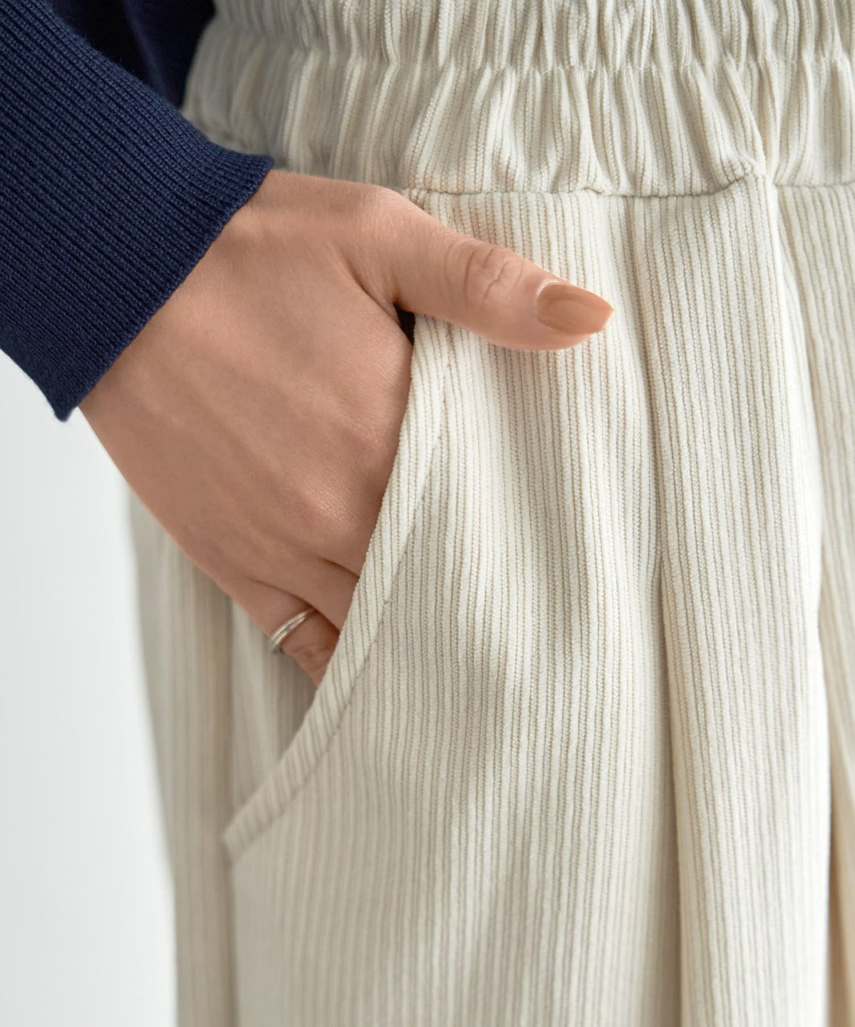 着用イメージ 167cm エクリュ