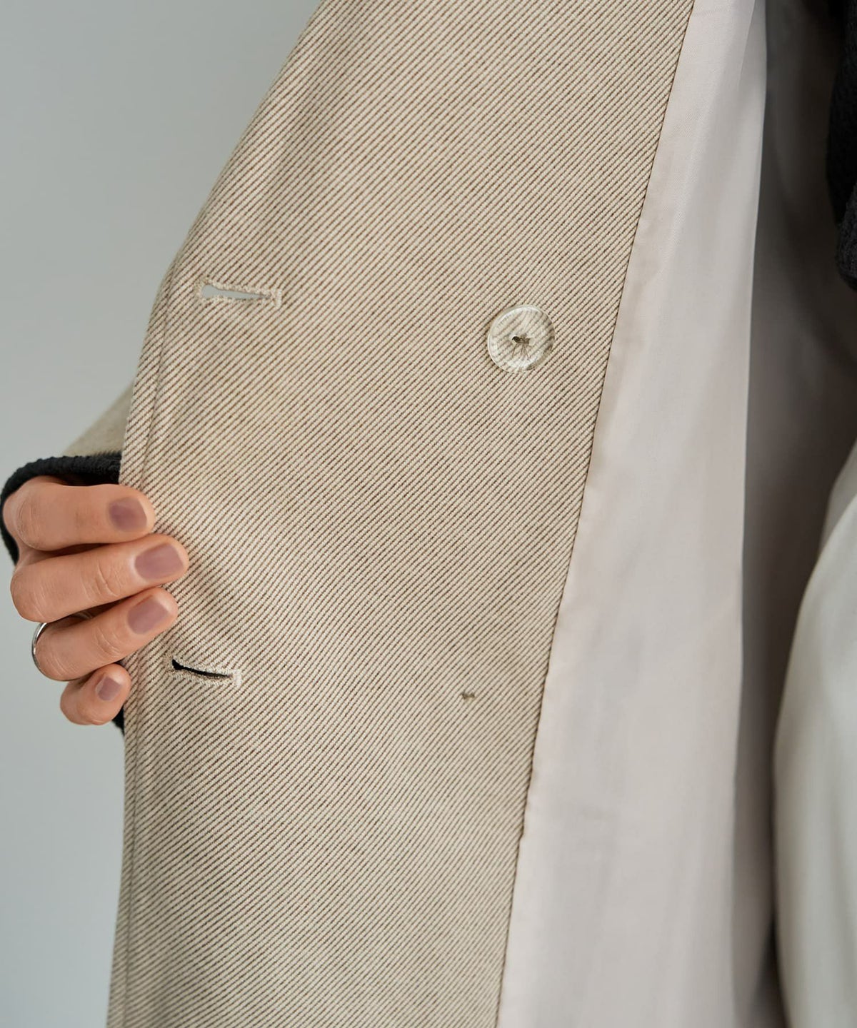 着用イメージ 167cm ライトベージュ