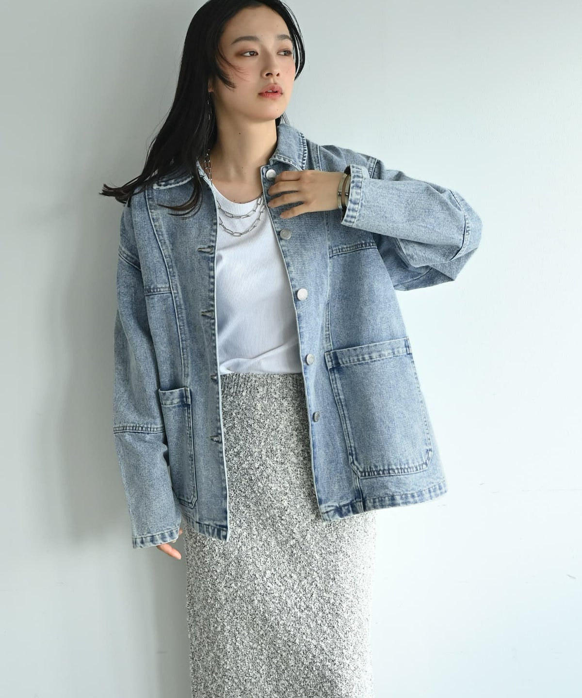 着用イメージ 167cm ブリーチ