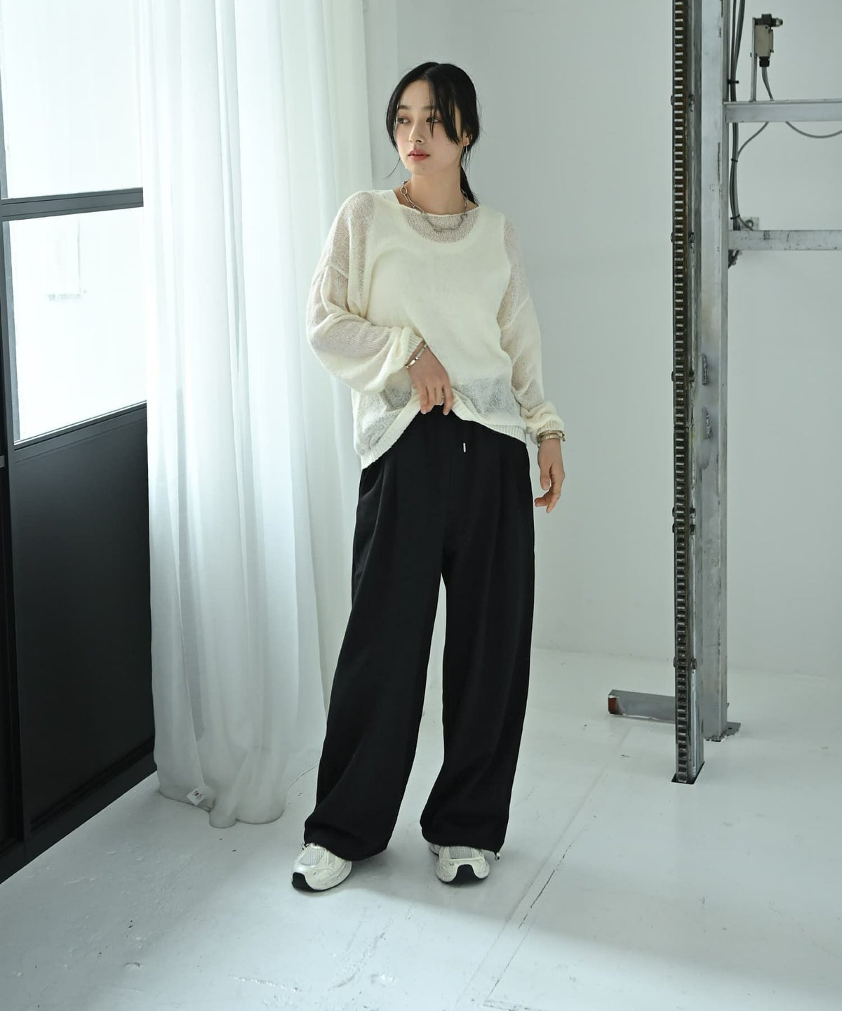 着用イメージ 167cm ブラック