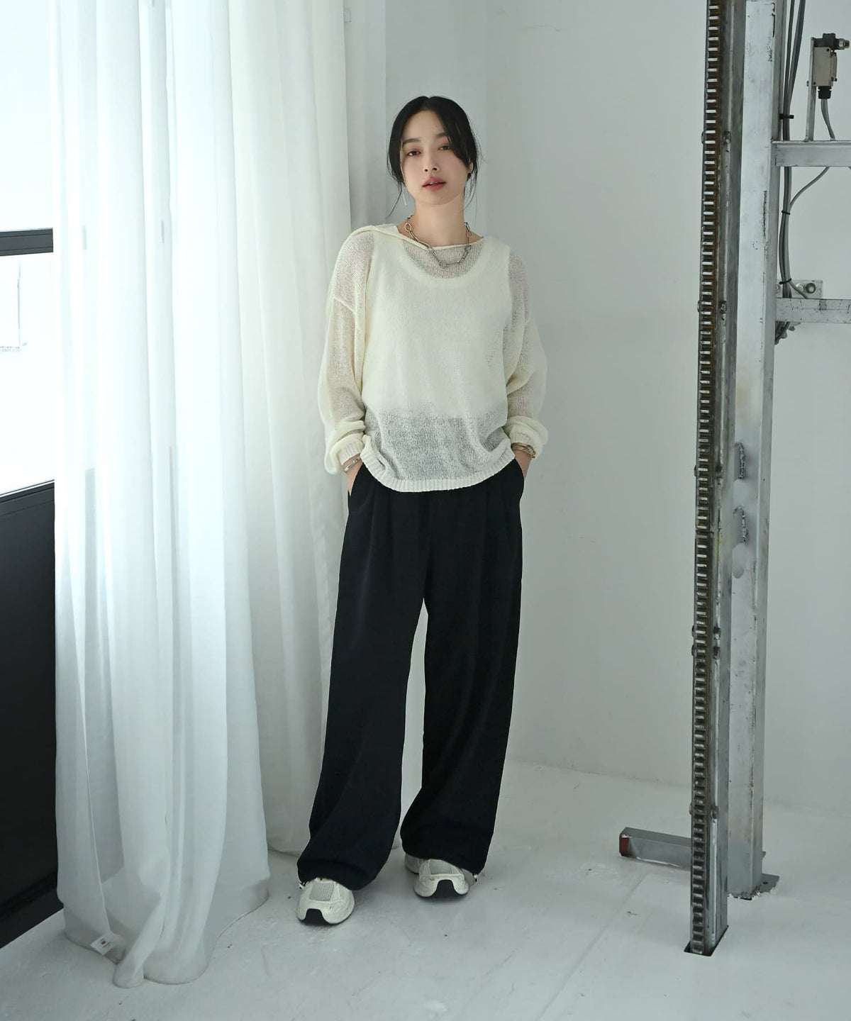 着用イメージ 167cm ブラック