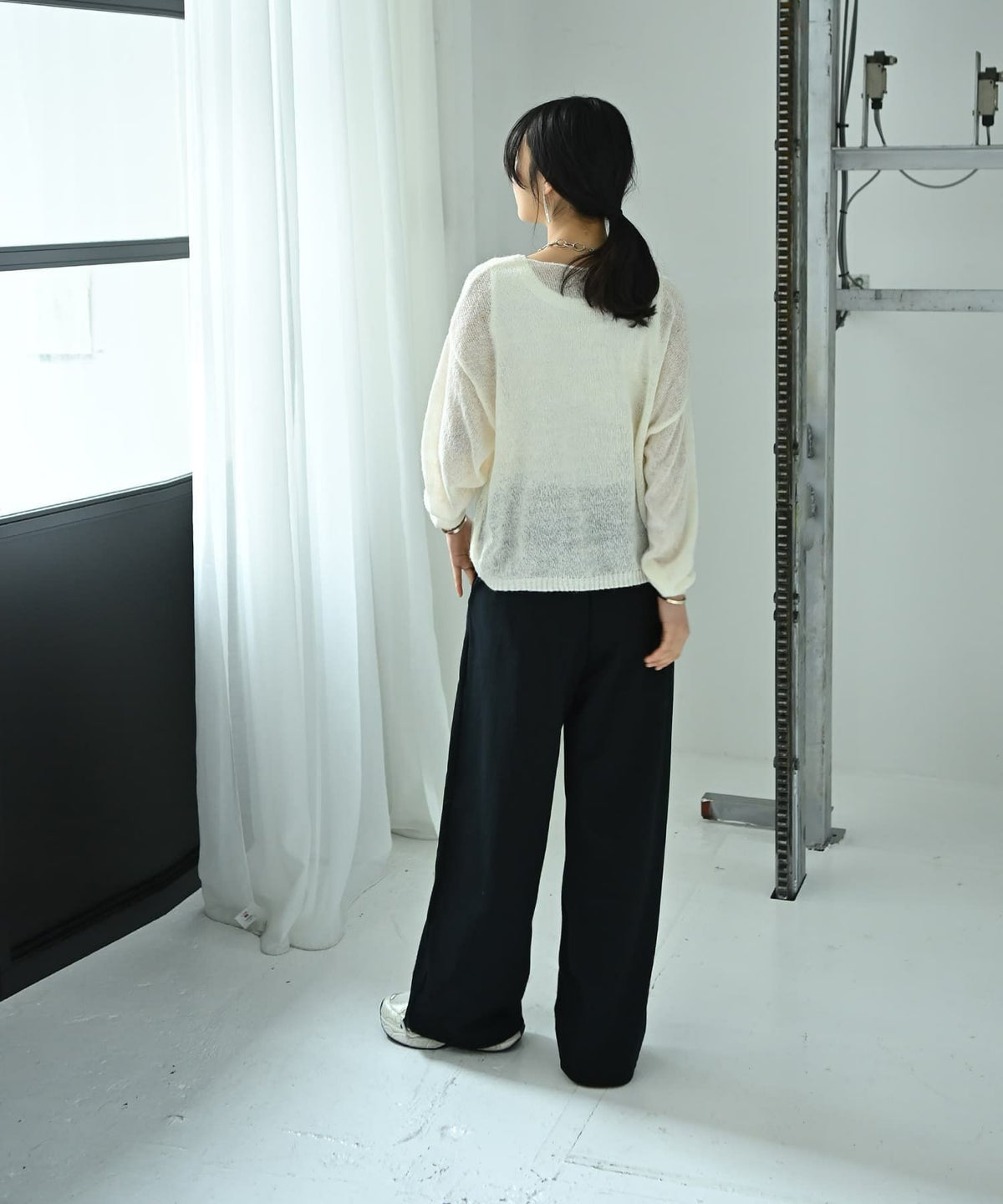 着用イメージ 167cm ブラック