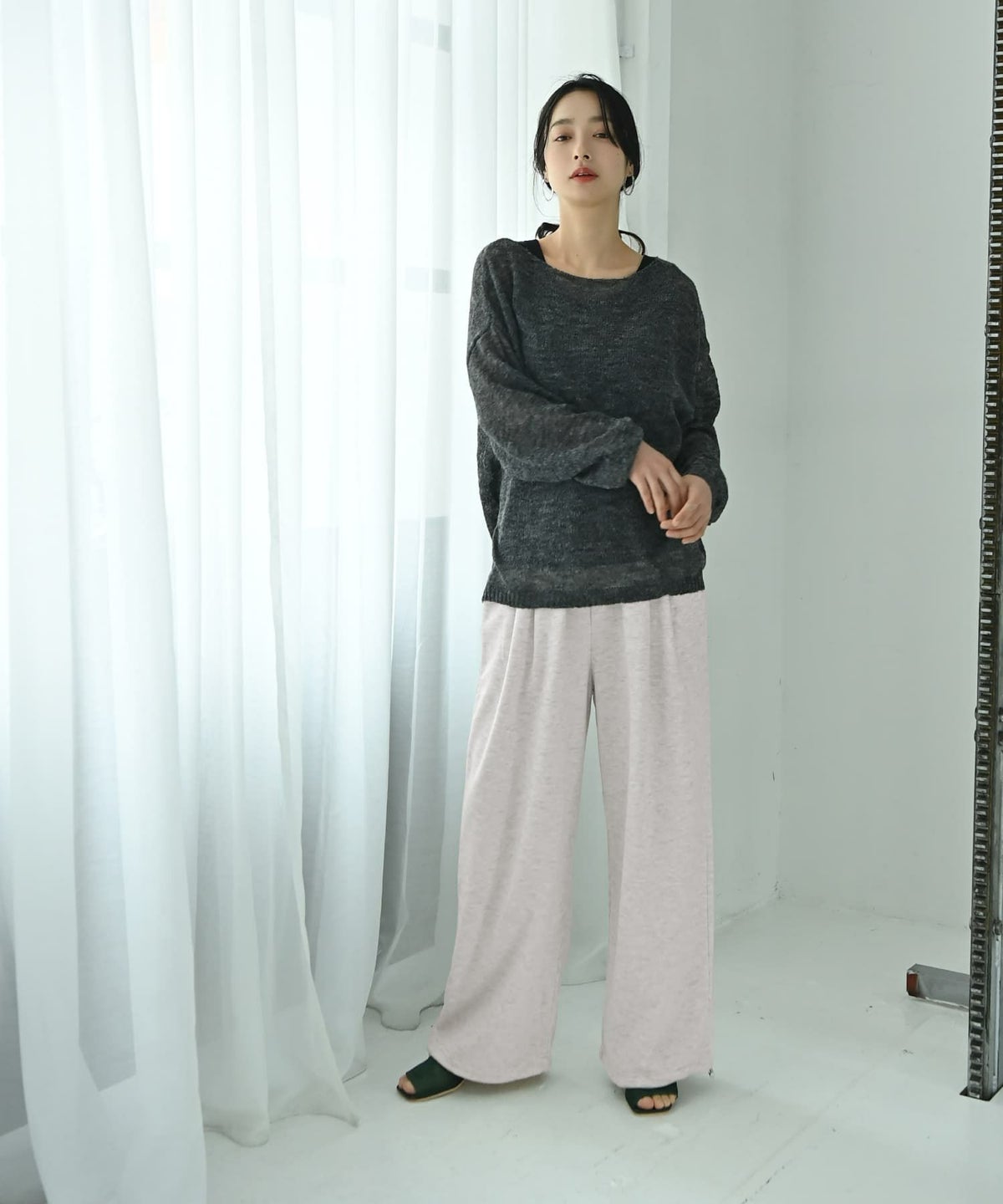 着用イメージ 167cm オートミール