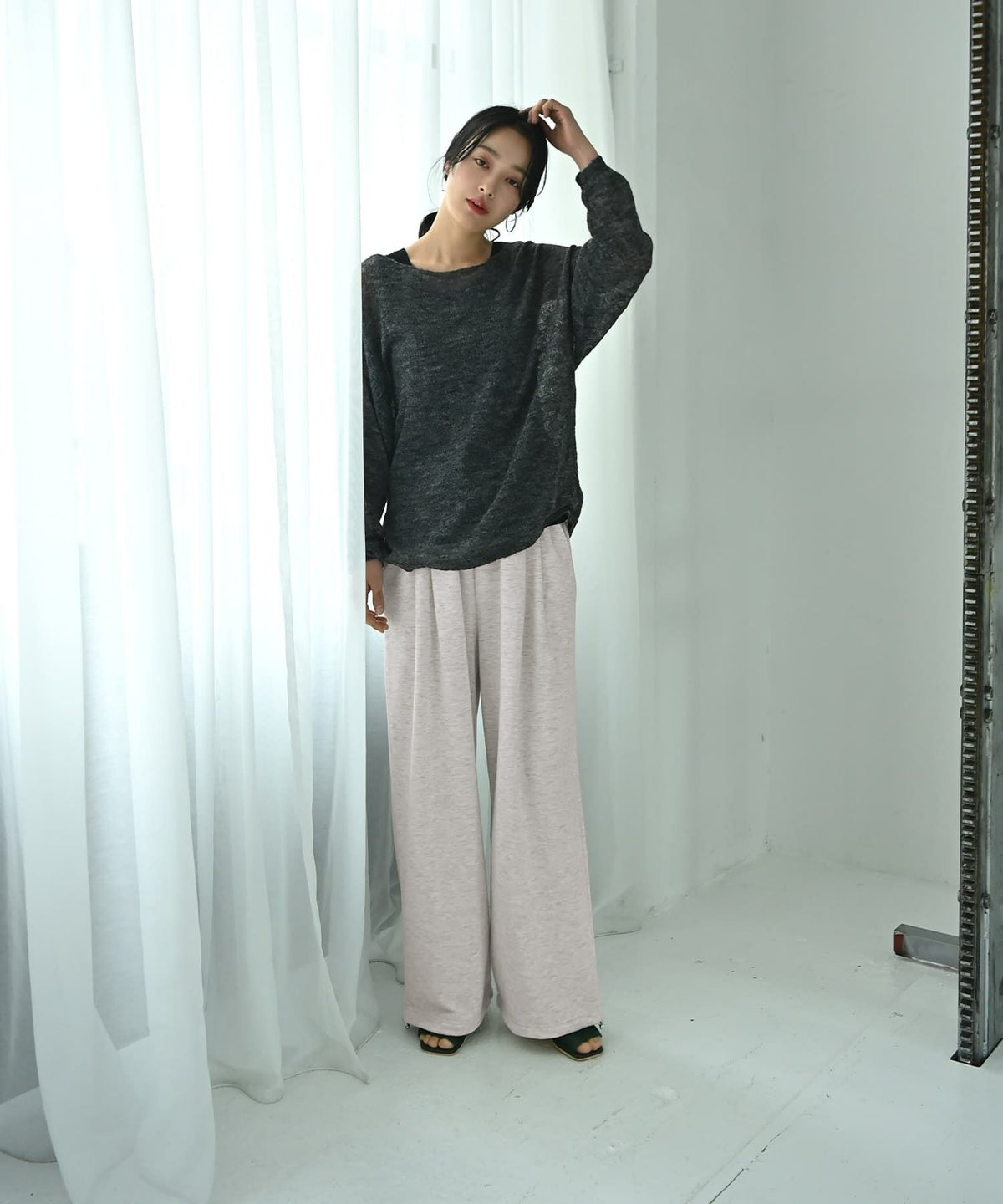 着用イメージ 167cm オートミール