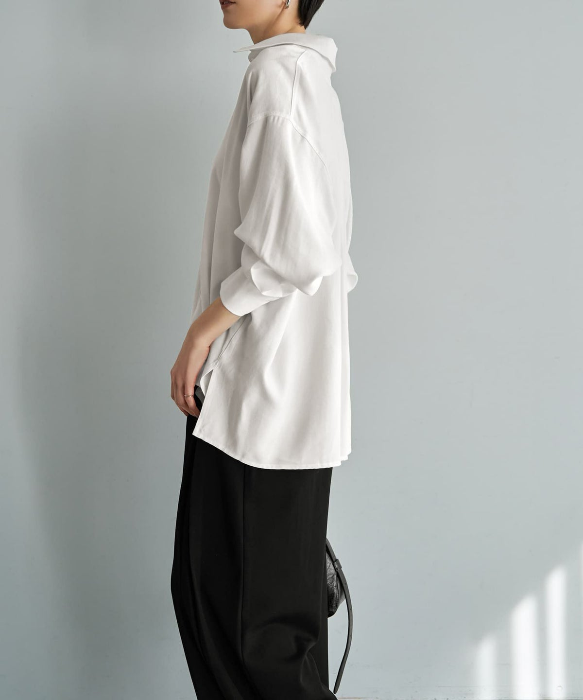 着用イメージ 167cm アイボリー