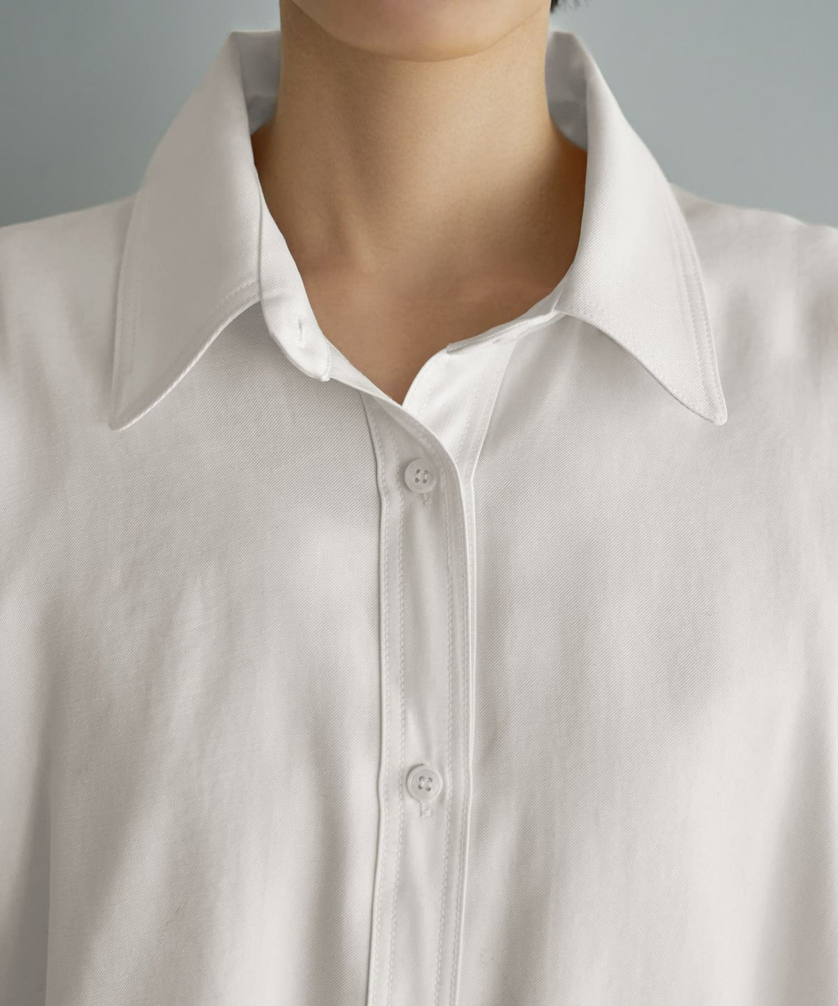 着用イメージ 167cm アイボリー