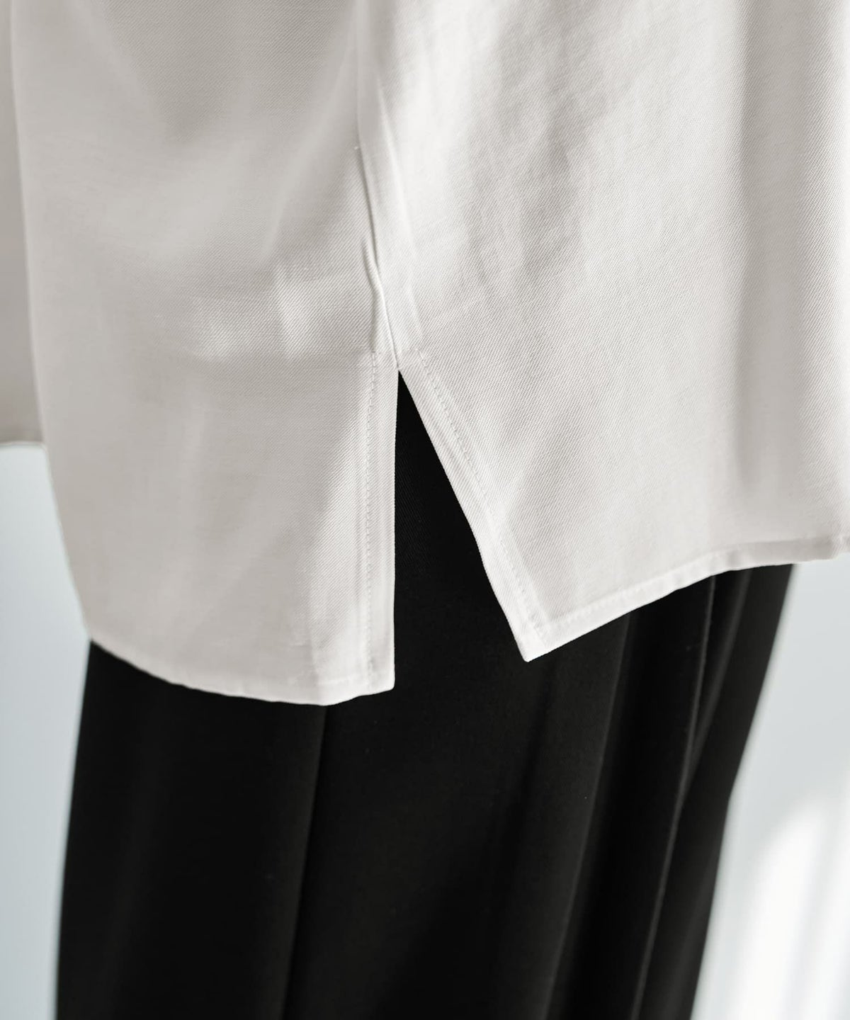 着用イメージ 167cm アイボリー