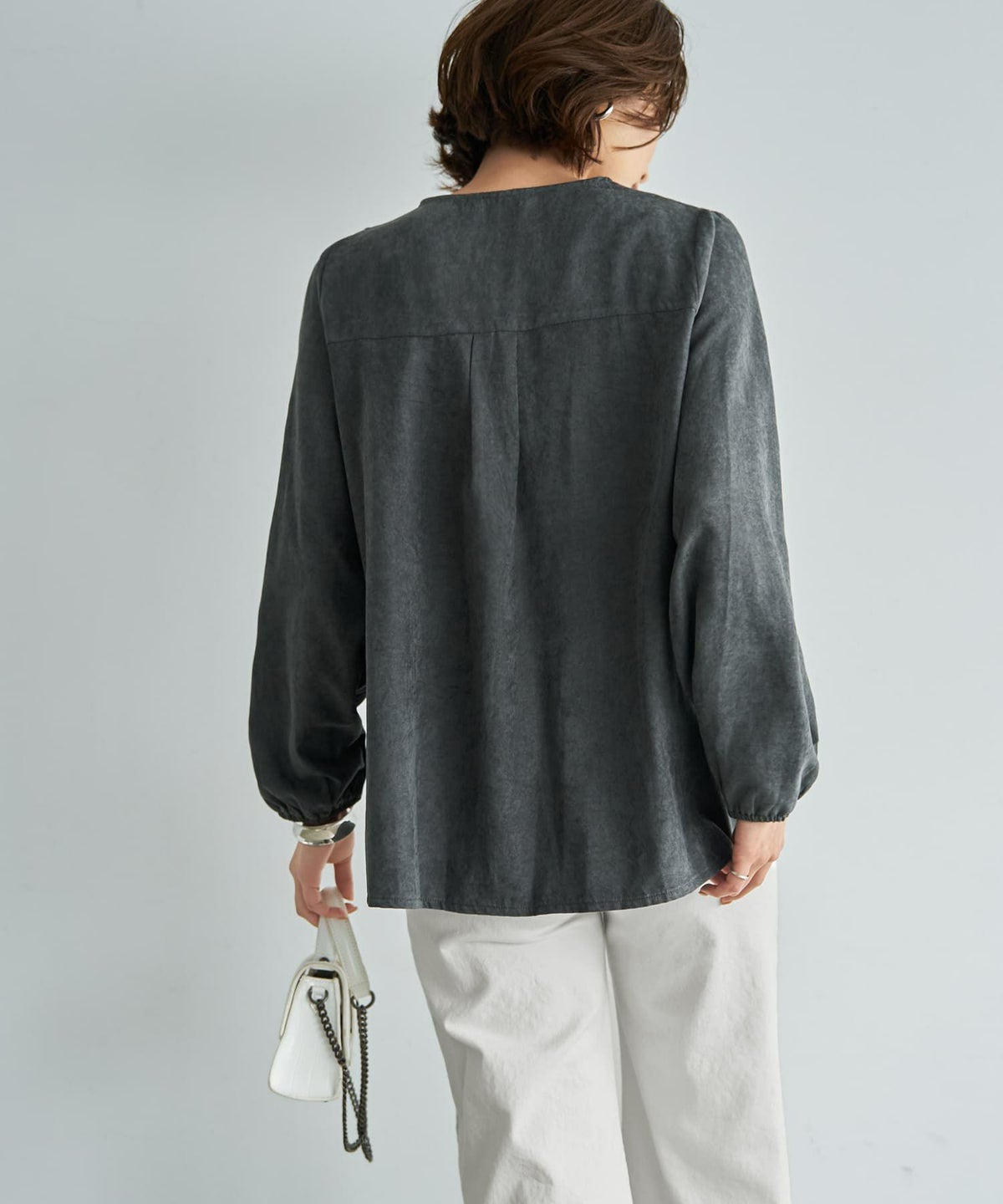 着用イメージ 167cm チャコール