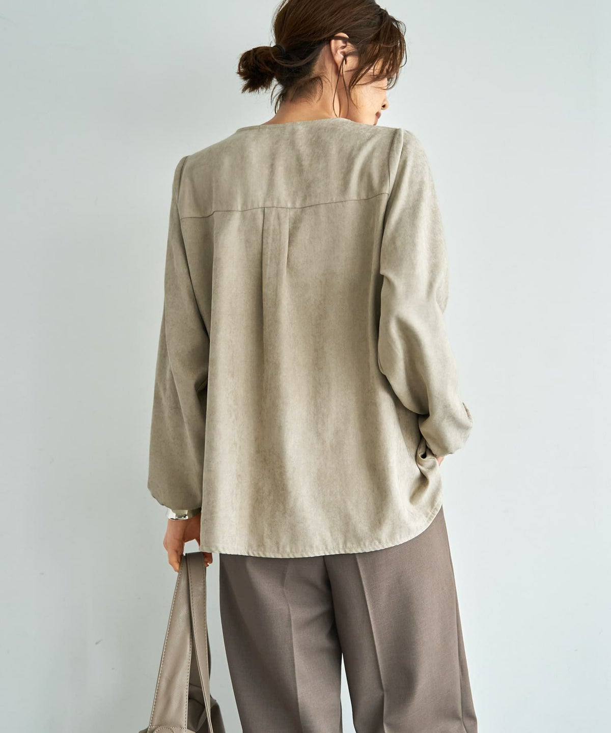 着用イメージ 167cm ライトベージュ