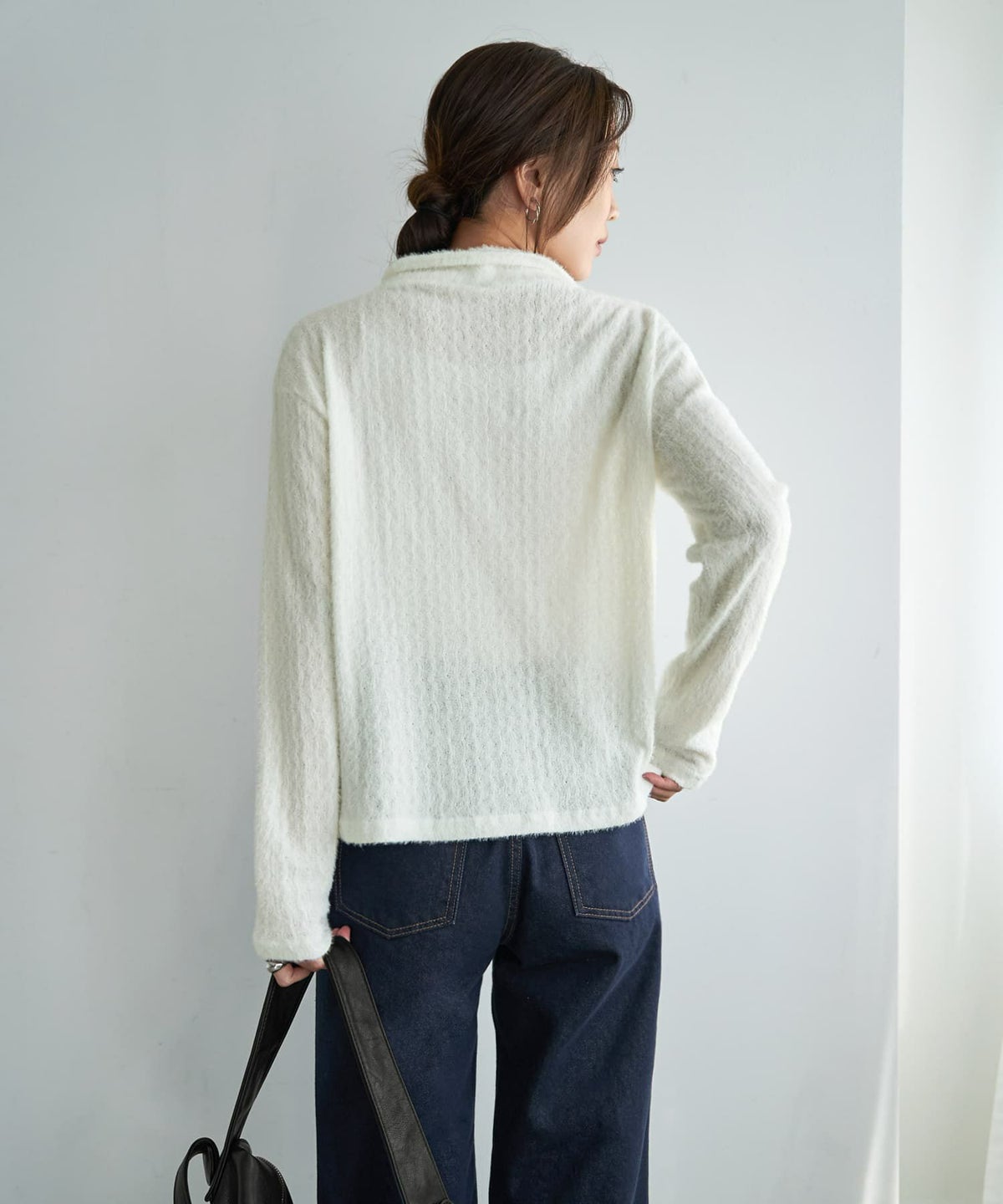 着用イメージ 166cm ホワイト