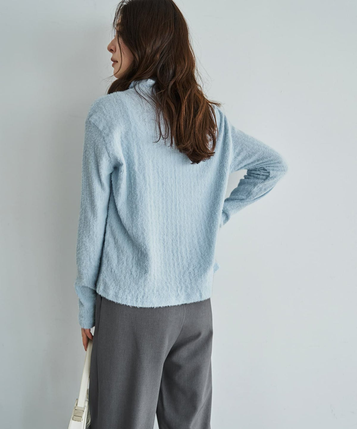 着用イメージ 166cm ライトブルー