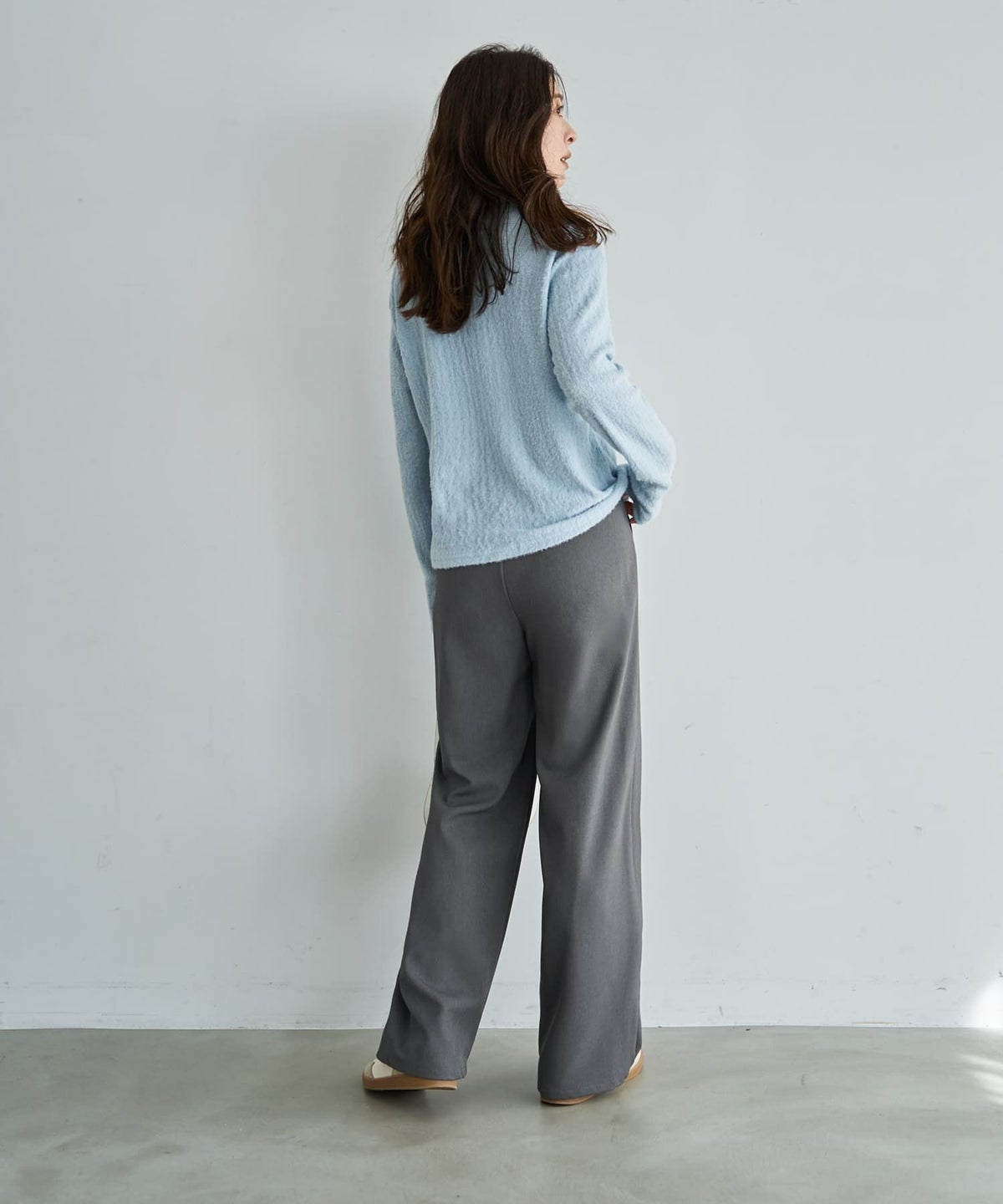 着用イメージ 166cm ライトブルー