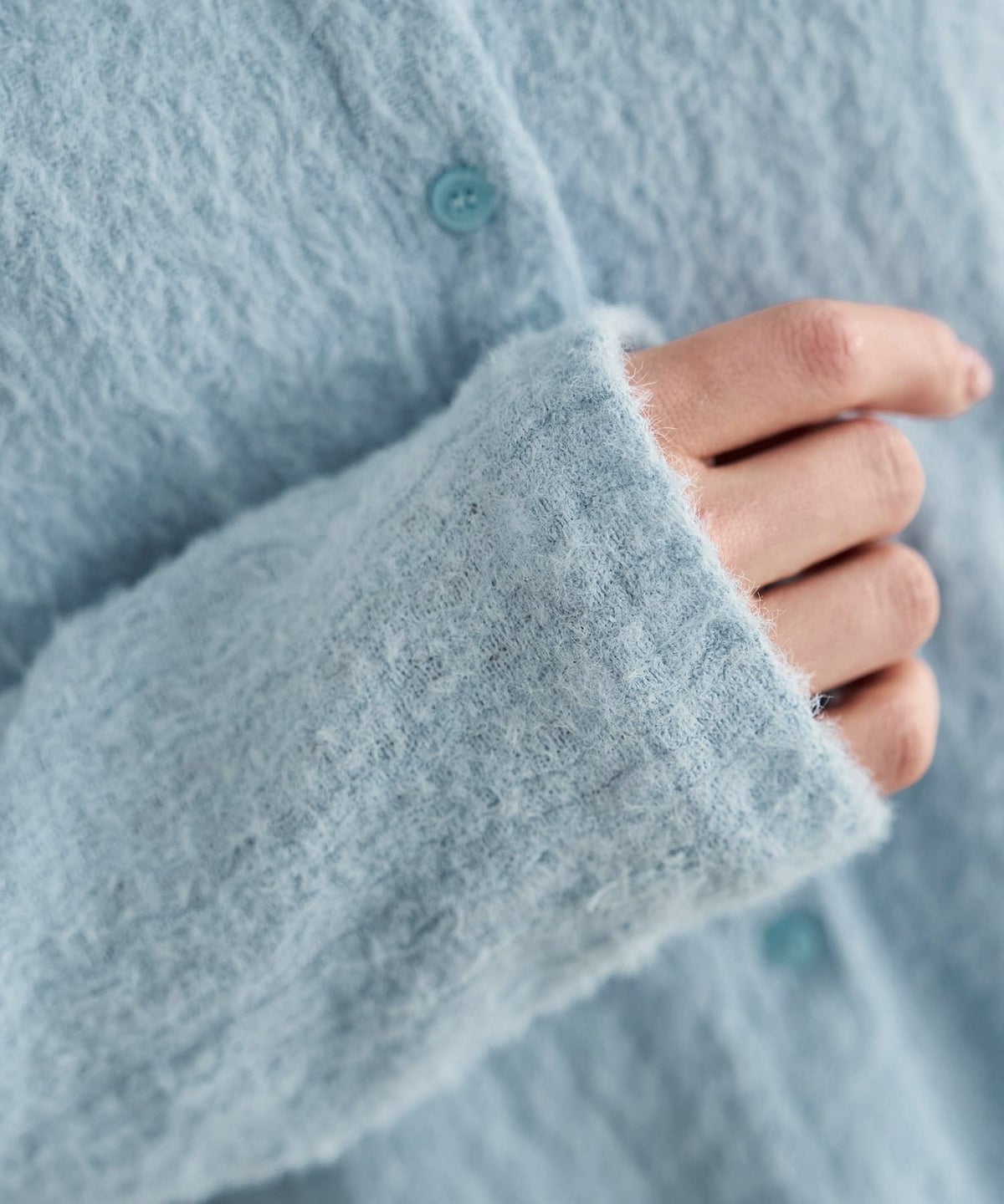 着用イメージ 166cm ライトブルー