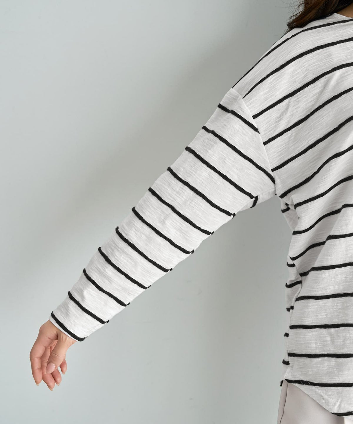 着用イメージ 166cm ホワイト