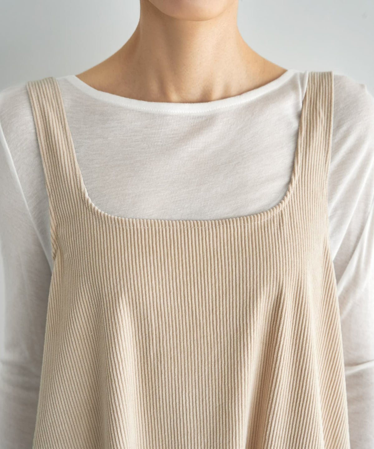 着用イメージ 167cm エクリュ