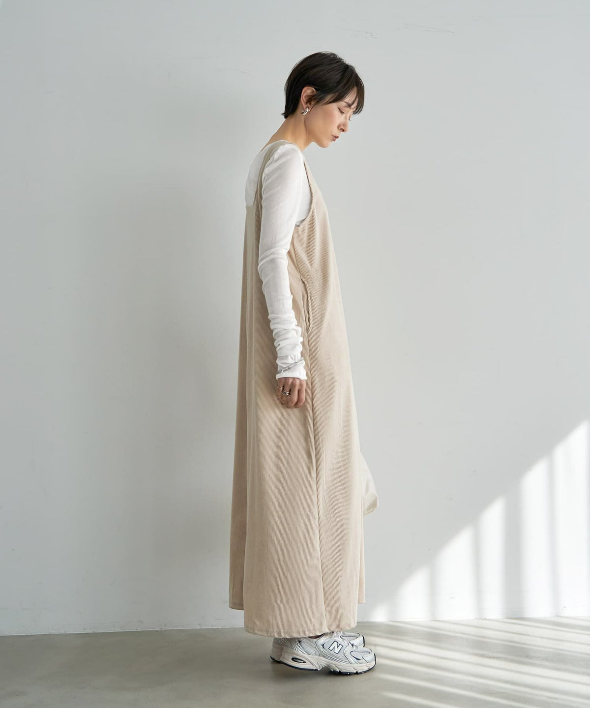 着用イメージ 167cm エクリュ