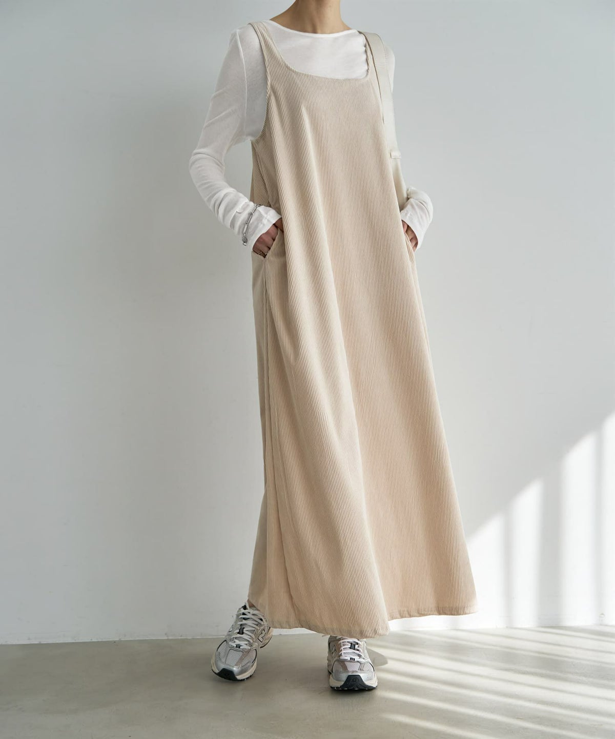 着用イメージ 167cm エクリュ