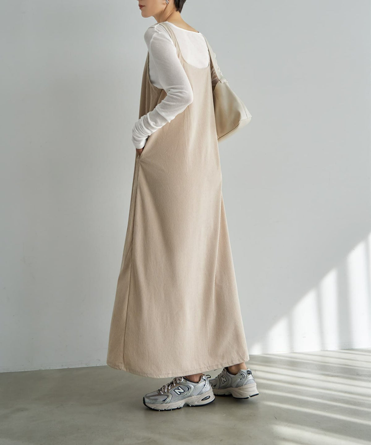 着用イメージ 167cm エクリュ