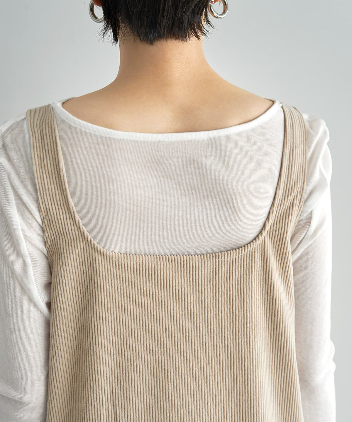 着用イメージ 167cm エクリュ