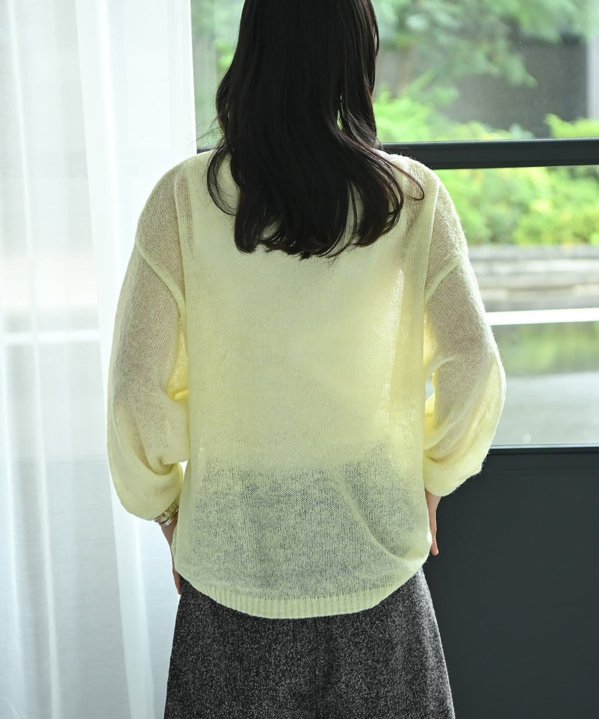 着用イメージ 167cm イエロー