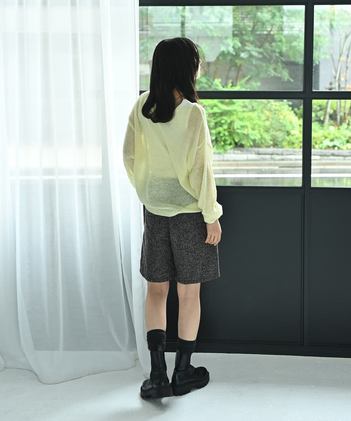 着用イメージ 167cm イエロー