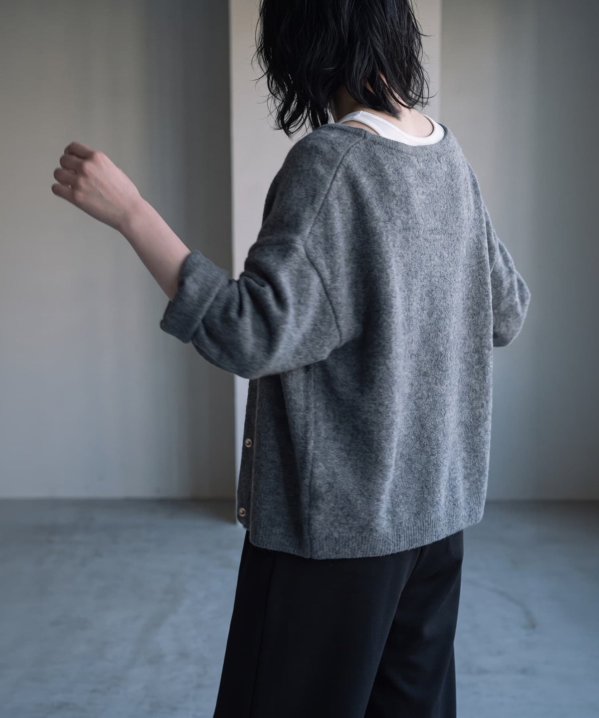 着用イメージ 170cm ダークグレー