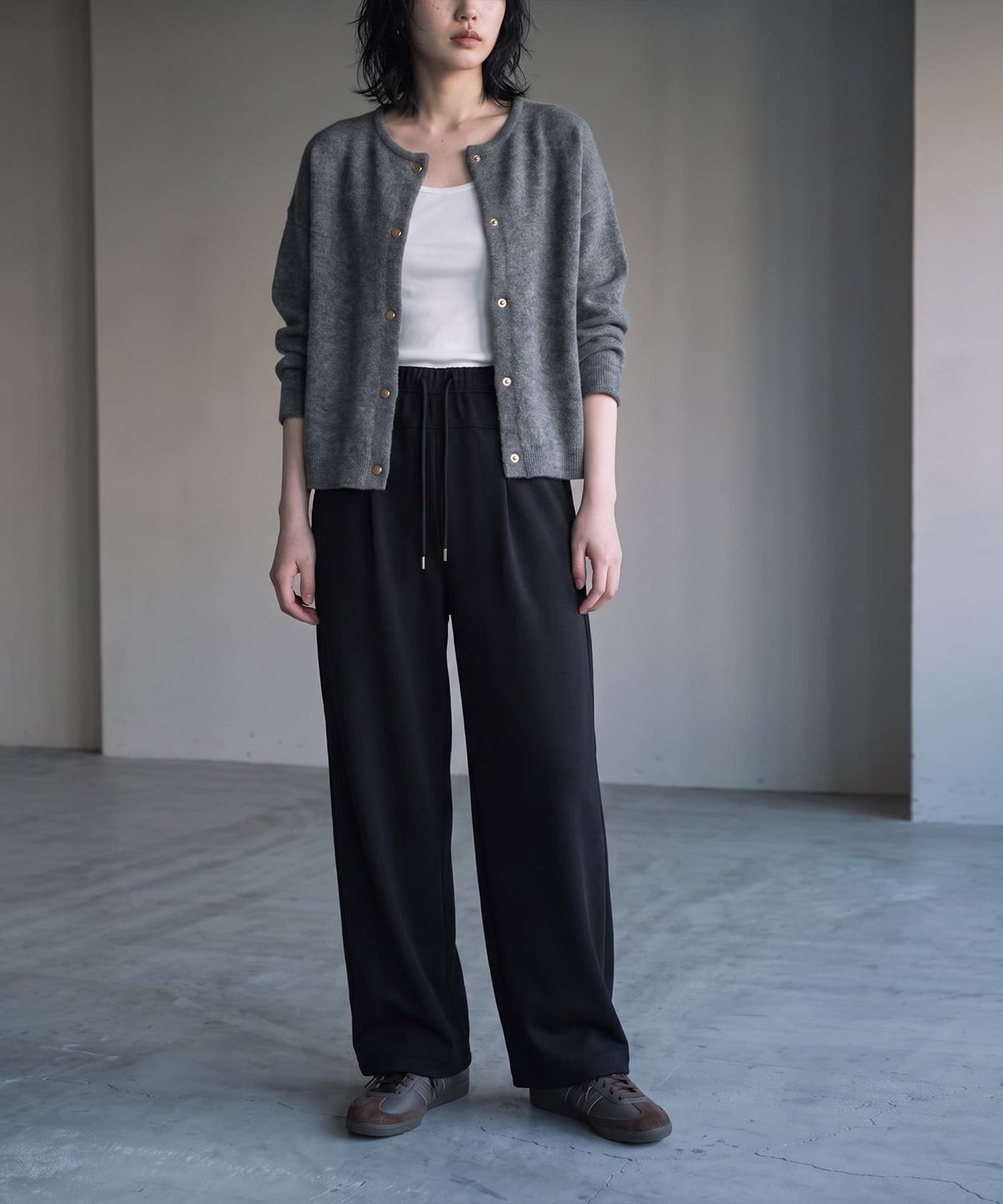 着用イメージ 170cm ダークグレー