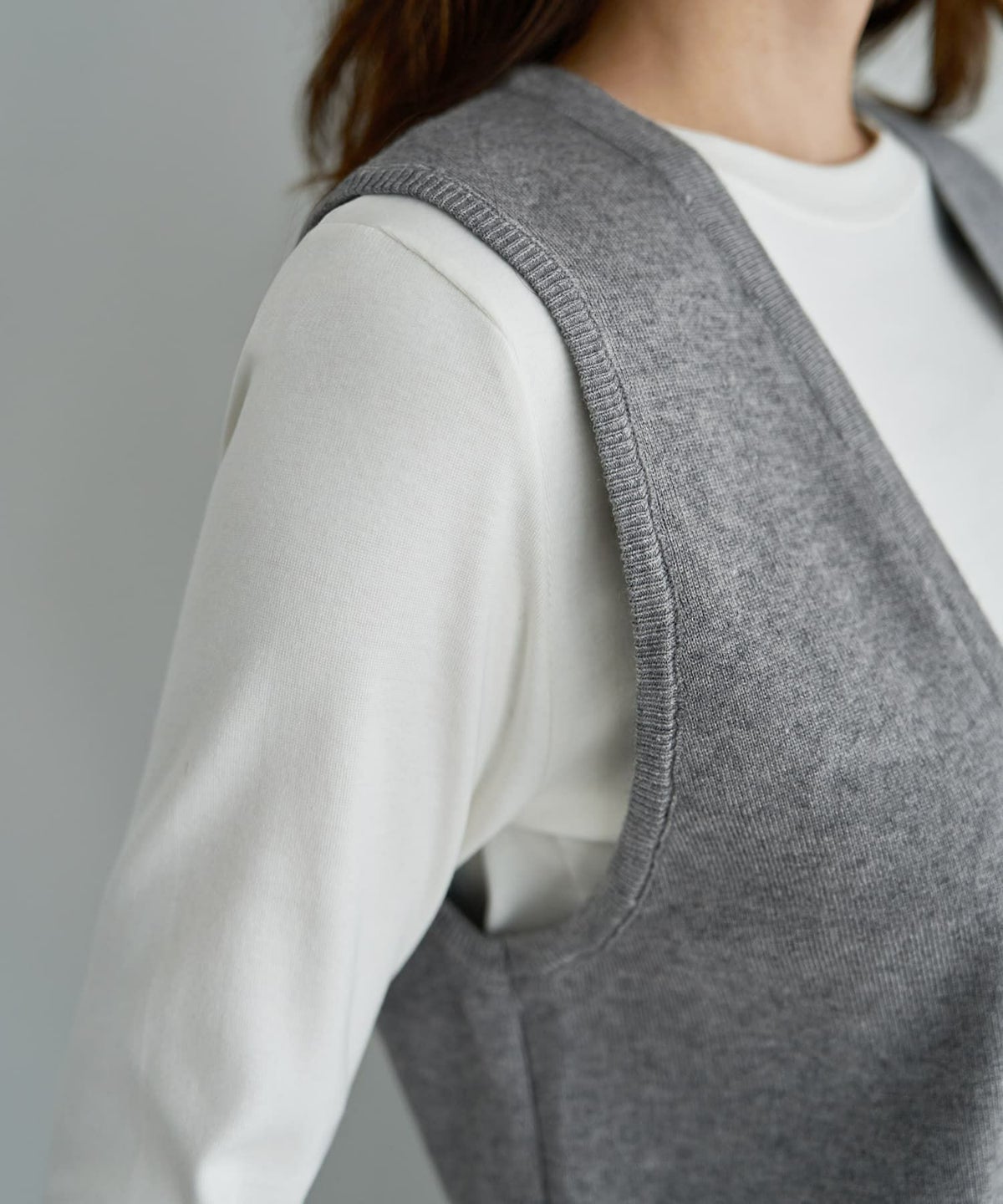 着用イメージ 166cm グレー
