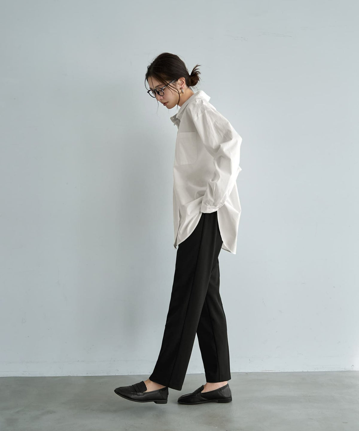 着用イメージ 166cm ホワイト