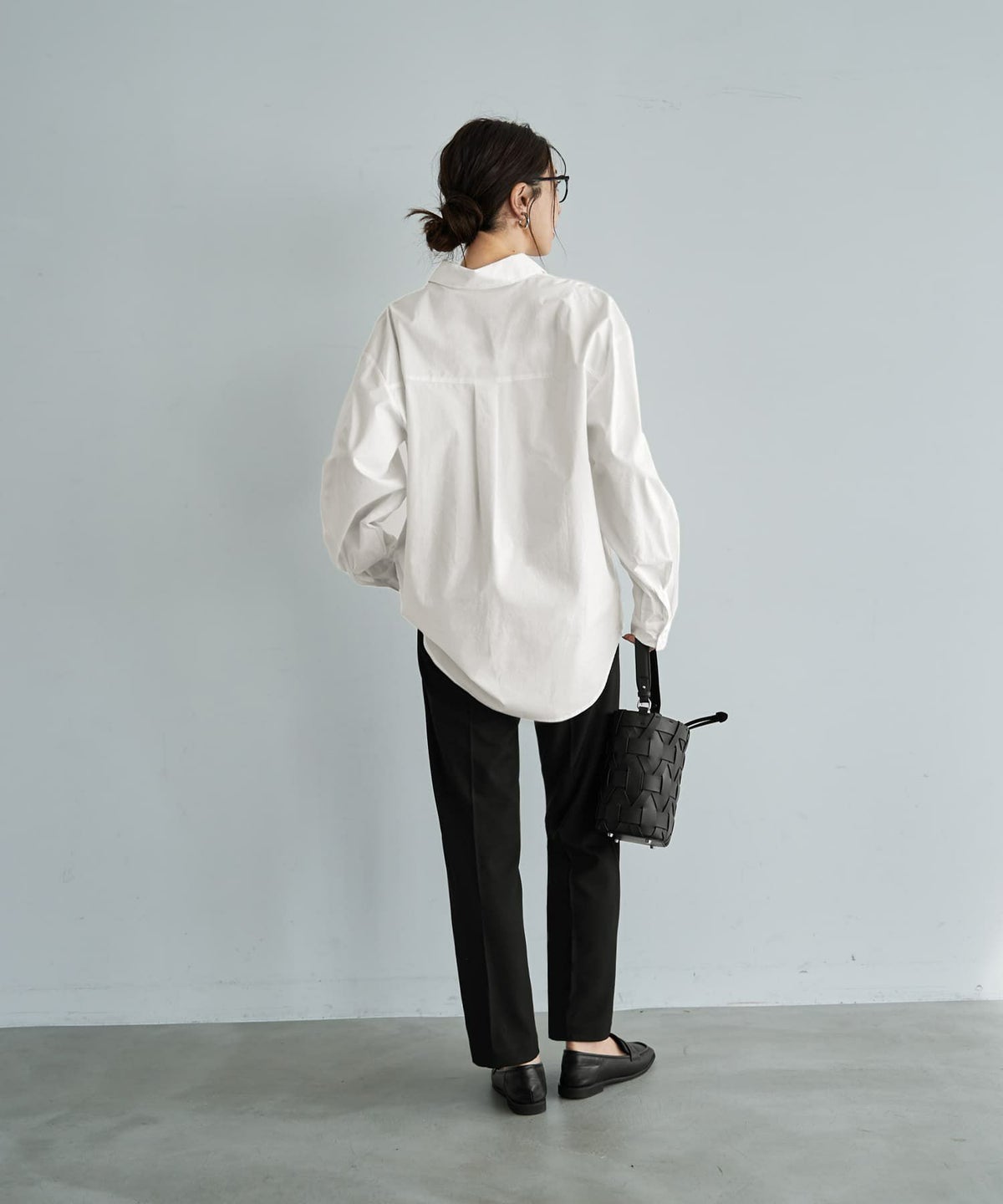 着用イメージ 166cm ホワイト